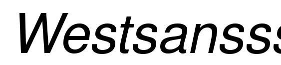 Шрифт Westsansssk italic