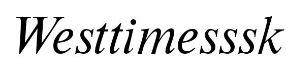 Westtimesssk italic Font