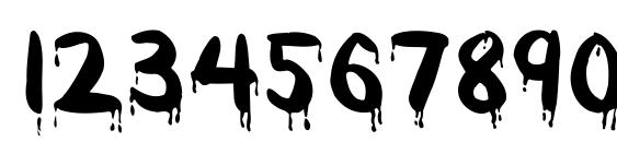 Wet Paint MF Font, Number Fonts