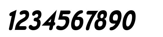 WevliCdRg BoldItalic Font, Number Fonts