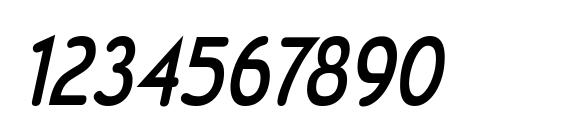 WevliCdRg Italic Font, Number Fonts