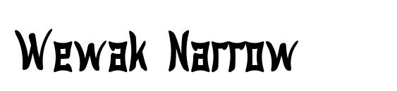 Wewak Narrow font, free Wewak Narrow font, preview Wewak Narrow font