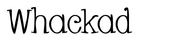 Whackad font, free Whackad font, preview Whackad font