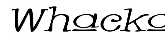 Whackadoo Upper Wide Italic Font
