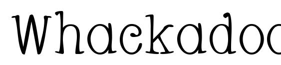 Whackadoo font, free Whackadoo font, preview Whackadoo font