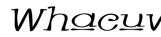 шрифт Whacuwi, бесплатный шрифт Whacuwi, предварительный просмотр шрифта Whacuwi