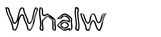 шрифт Whalw, бесплатный шрифт Whalw, предварительный просмотр шрифта Whalw