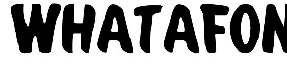 Whatafont font, free Whatafont font, preview Whatafont font