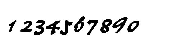 Wheedlessk bold Font, Number Fonts