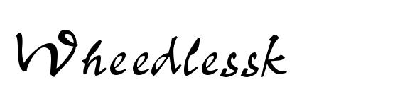 шрифт Wheedlessk, бесплатный шрифт Wheedlessk, предварительный просмотр шрифта Wheedlessk