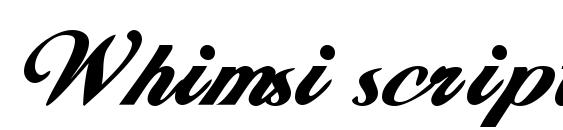 Шрифт Whimsi script ssk bold
