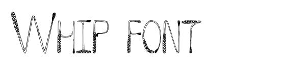 Whip font font, free Whip font font, preview Whip font font
