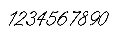WhisperWrite Medium Font, Number Fonts