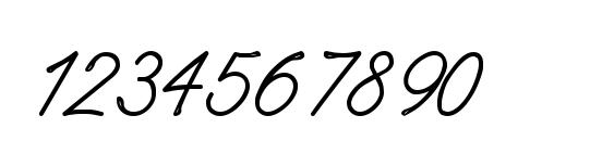 Шрифт WhisperWrite Medium, Шрифты для цифр и чисел