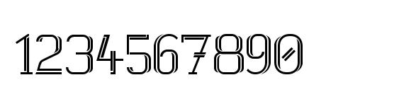 White Line Fever 1.00 Font, Number Fonts