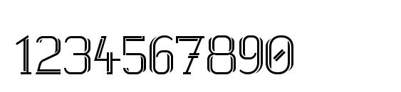 White Line Fever Light 1.00 Font, Number Fonts