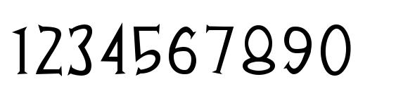 White russian Font, Number Fonts