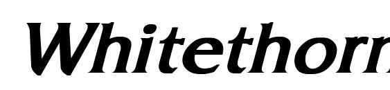 Шрифт Whitethorning Bold Italic