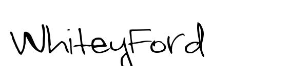 WhiteyFord Font, Handwriting Fonts