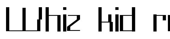 шрифт Whiz kid regular, бесплатный шрифт Whiz kid regular, предварительный просмотр шрифта Whiz kid regular