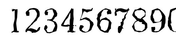 WichitaRandom Regular Font, Number Fonts