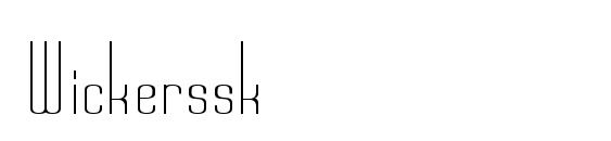 шрифт Wickerssk, бесплатный шрифт Wickerssk, предварительный просмотр шрифта Wickerssk