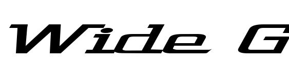 Wide Glide font, free Wide Glide font, preview Wide Glide font