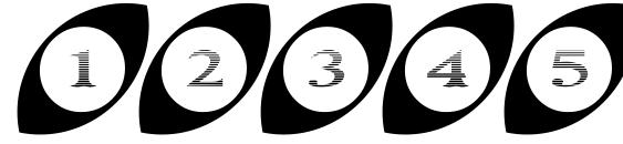 Wideeyed Font, Number Fonts