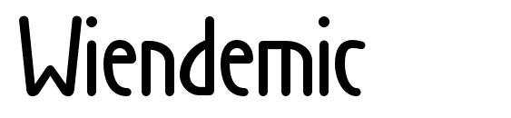 шрифт Wiendemic, бесплатный шрифт Wiendemic, предварительный просмотр шрифта Wiendemic