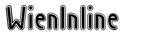 шрифт WienInline, бесплатный шрифт WienInline, предварительный просмотр шрифта WienInline