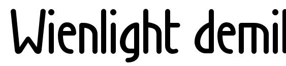 шрифт Wienlight demibold, бесплатный шрифт Wienlight demibold, предварительный просмотр шрифта Wienlight demibold
