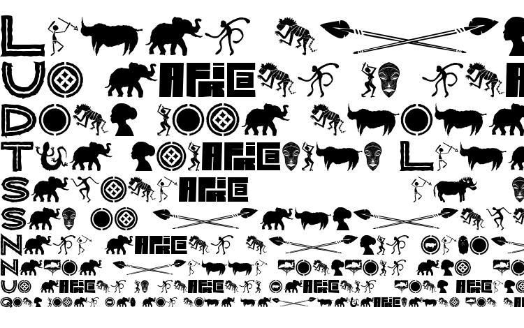 образцы шрифта WILD AFRICA, образец шрифта WILD AFRICA, пример написания шрифта WILD AFRICA, просмотр шрифта WILD AFRICA, предосмотр шрифта WILD AFRICA, шрифт WILD AFRICA