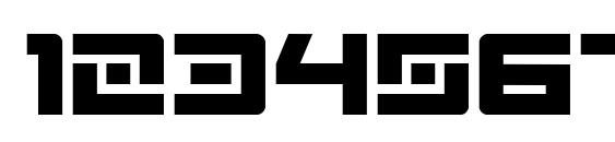 Wildcard Condensed Font, Number Fonts