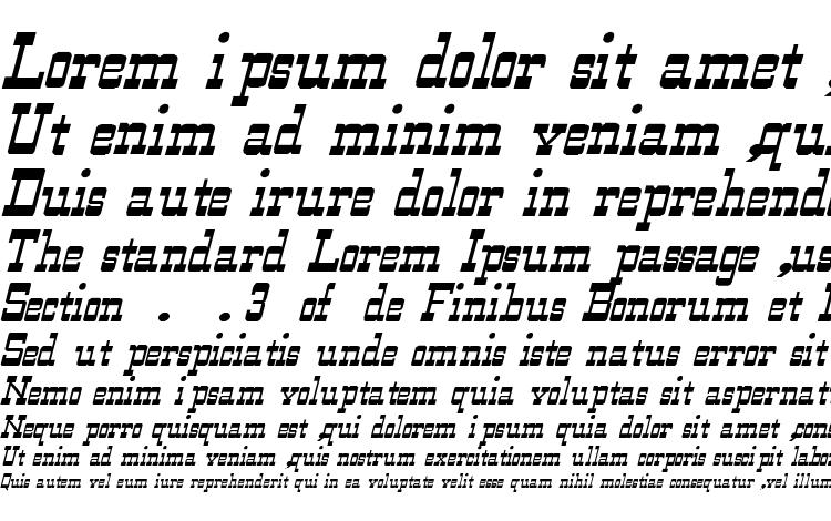 specimens WildWest Normal Italic font, sample WildWest Normal Italic font, an example of writing WildWest Normal Italic font, review WildWest Normal Italic font, preview WildWest Normal Italic font, WildWest Normal Italic font