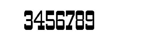 WildWest Normal Font, Number Fonts