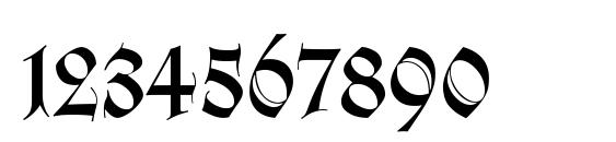 Wilhelm Klingspor Gotisch LT Dfr Font, Number Fonts