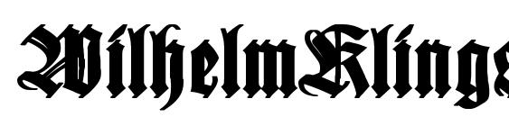 шрифт WilhelmKlingsporGotisch Bold, бесплатный шрифт WilhelmKlingsporGotisch Bold, предварительный просмотр шрифта WilhelmKlingsporGotisch Bold