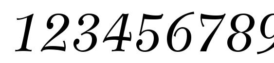 Wilke LT 56 Italic Font, Number Fonts