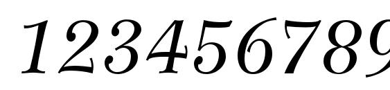 WilkeLTStd Italic Font, Number Fonts