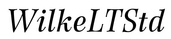 шрифт WilkeLTStd Italic, бесплатный шрифт WilkeLTStd Italic, предварительный просмотр шрифта WilkeLTStd Italic