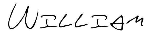 William Regular Font, Handwriting Fonts