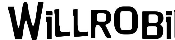 шрифт Willrobinson, бесплатный шрифт Willrobinson, предварительный просмотр шрифта Willrobinson