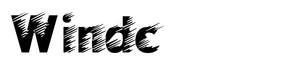 шрифт Windc, бесплатный шрифт Windc, предварительный просмотр шрифта Windc