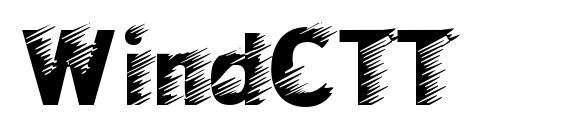 шрифт WindCTT, бесплатный шрифт WindCTT, предварительный просмотр шрифта WindCTT