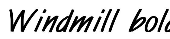 Шрифт Windmill bold, Шрифты имитирующий почерк