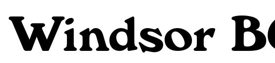 Windsor BOLD Font