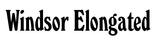 Windsor Elongated font, free Windsor Elongated font, preview Windsor Elongated font