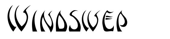 шрифт Windswep, бесплатный шрифт Windswep, предварительный просмотр шрифта Windswep