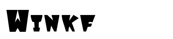 шрифт Winkf, бесплатный шрифт Winkf, предварительный просмотр шрифта Winkf
