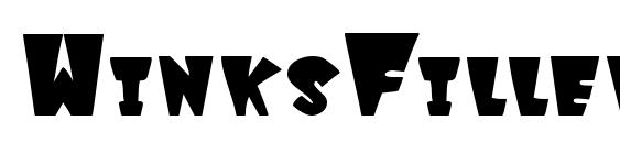 шрифт WinksFilled, бесплатный шрифт WinksFilled, предварительный просмотр шрифта WinksFilled